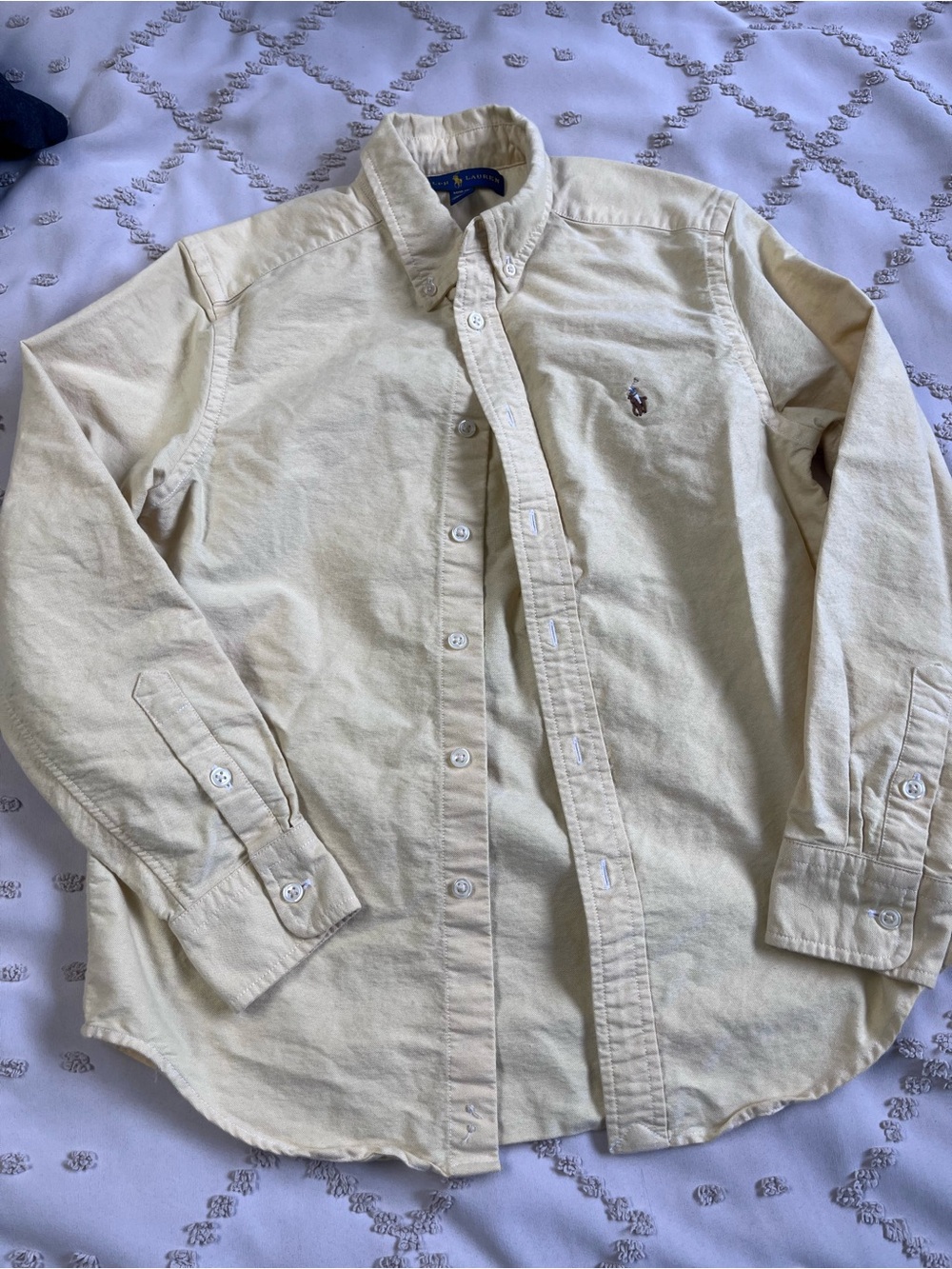 Ralph Lauren Light yellow Button-Down Oxford Shirt